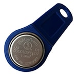 DS1990R#F5 iButton with Blue Plastic Handle for GPS Trackers