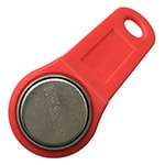RW1990 iButton Key with Red Plastic Holder